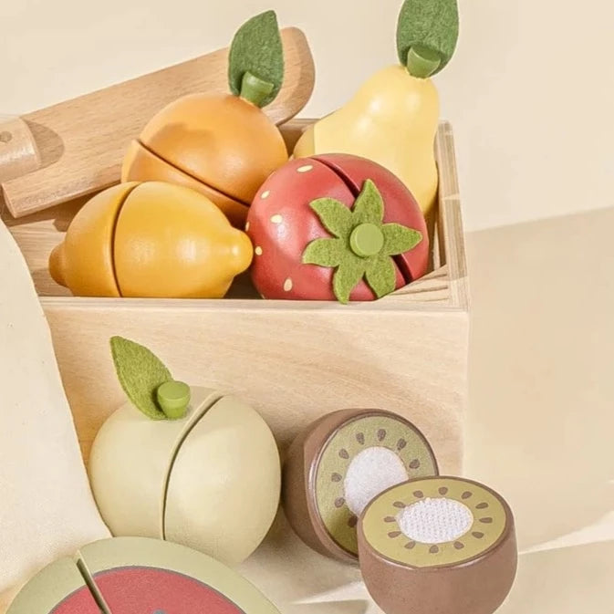 Set de frutas magnéticas una caja