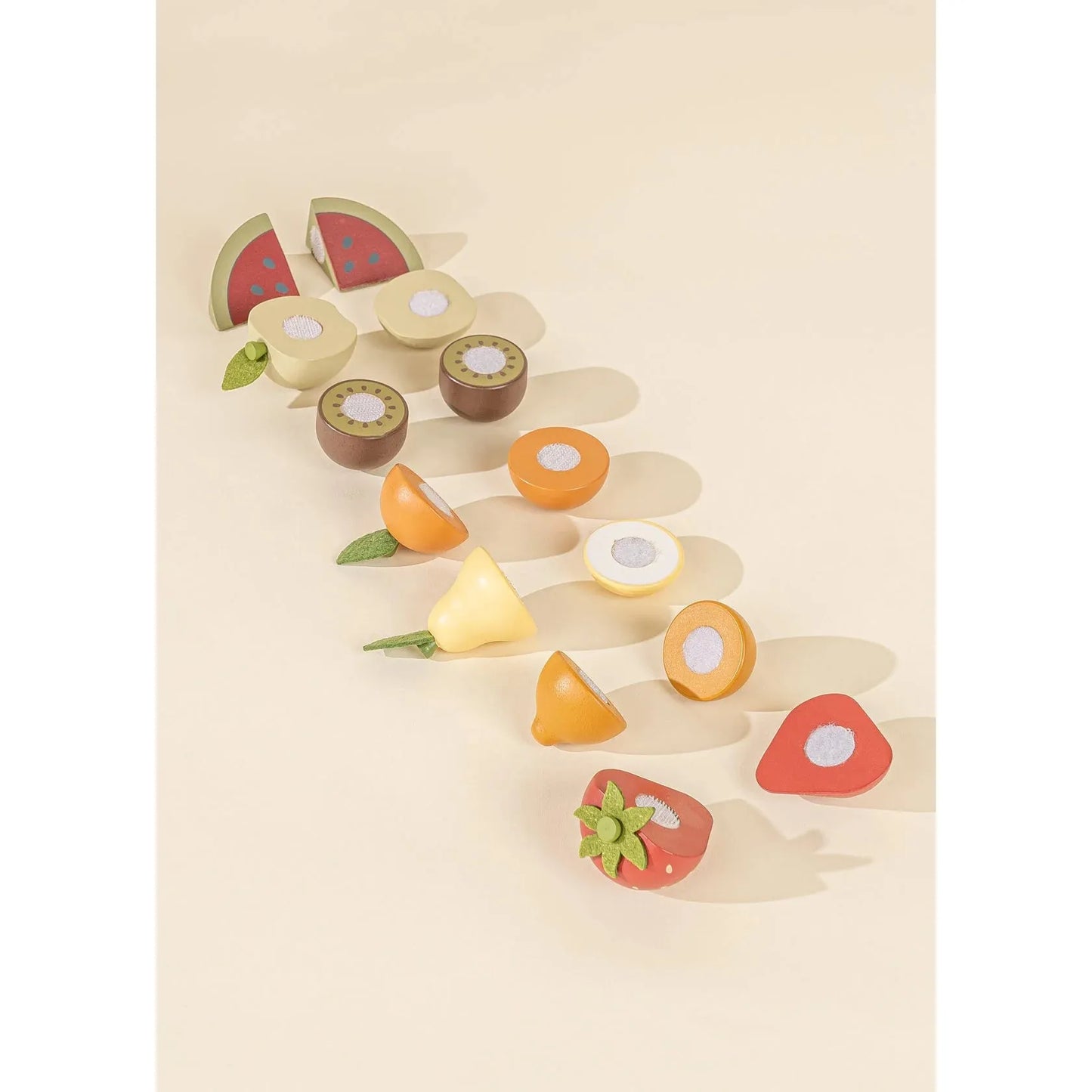 Set de frutas magnéticas una caja