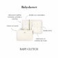 Pañalera baby clutch