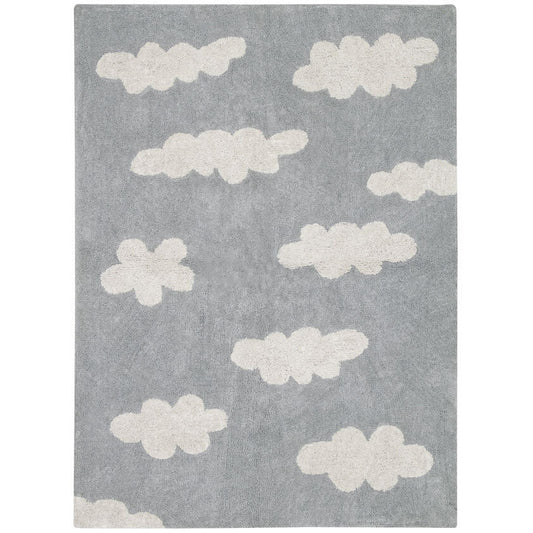 Alfombra lavable Clouds Grey - 120 x 160 cm