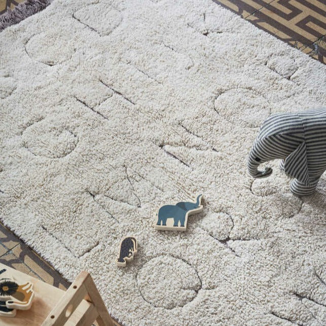 Alfombra lavable RugCycled ABC - 90 x 130 cm