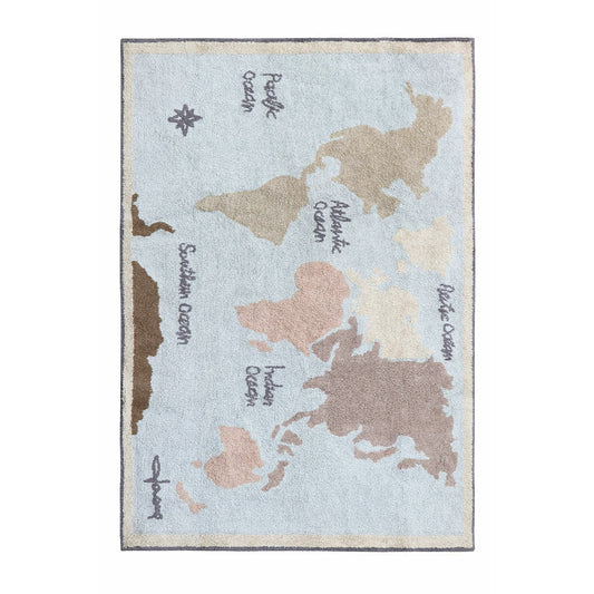 Alfombra lavable - Vintage Map 140x200 cm