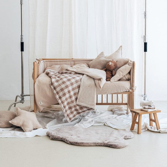 Cojín estrella - latte powder