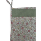 Bolsillo organizador de cuna - Verde y flores rosa