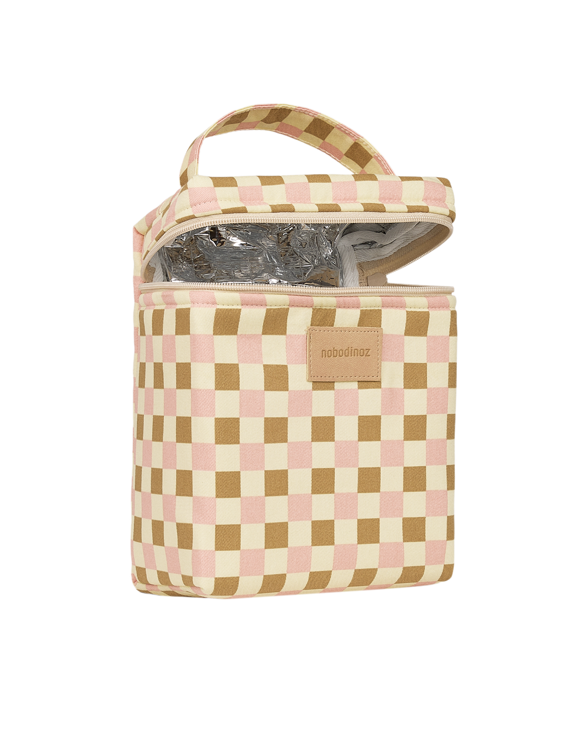 Bolsa Isotérmica Hyde Park para almuerzo y mamaderas - Yellow pink mosaic