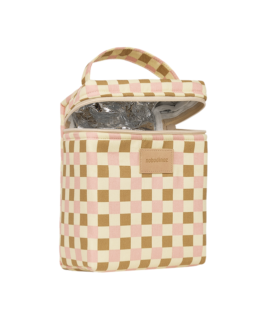 Bolsa Isotérmica Hyde Park para almuerzo y mamaderas - Yellow pink mosaic