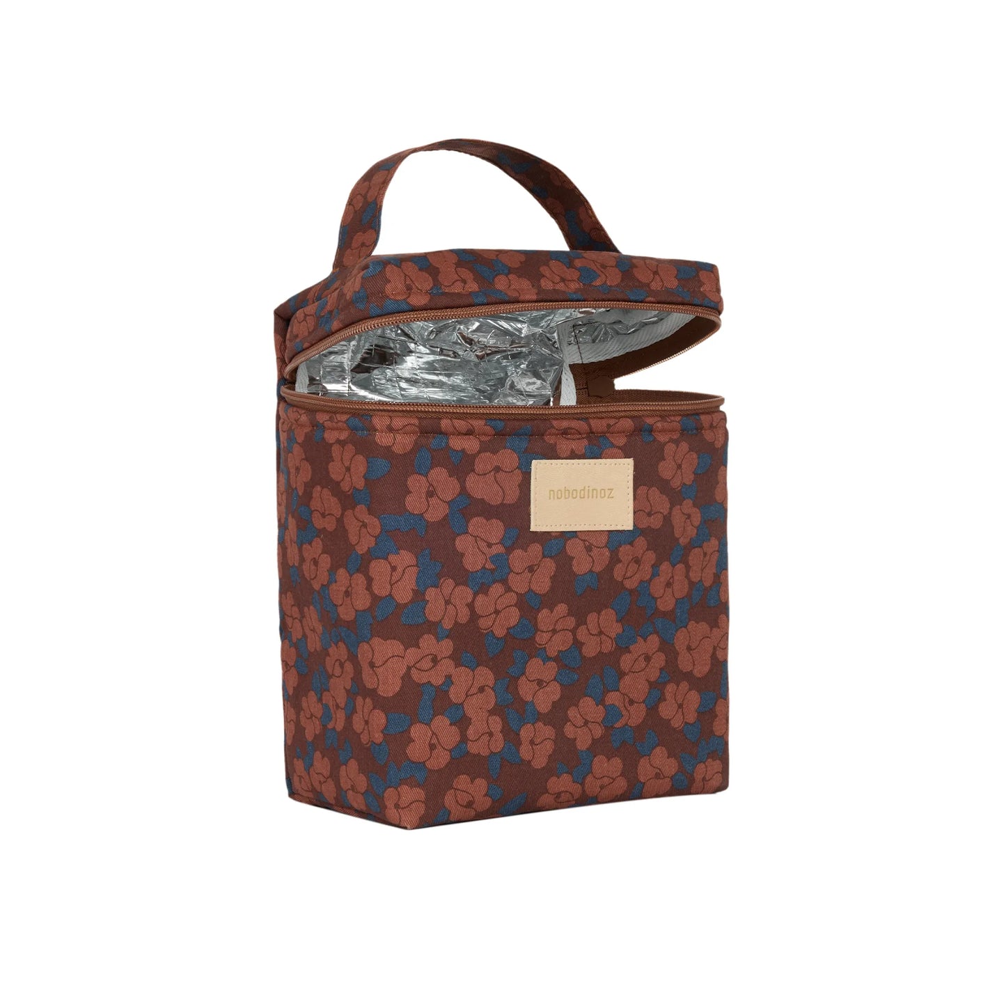 Bolsa Isotérmica Hyde Park para almuerzo y mamaderas - Maroon poppies