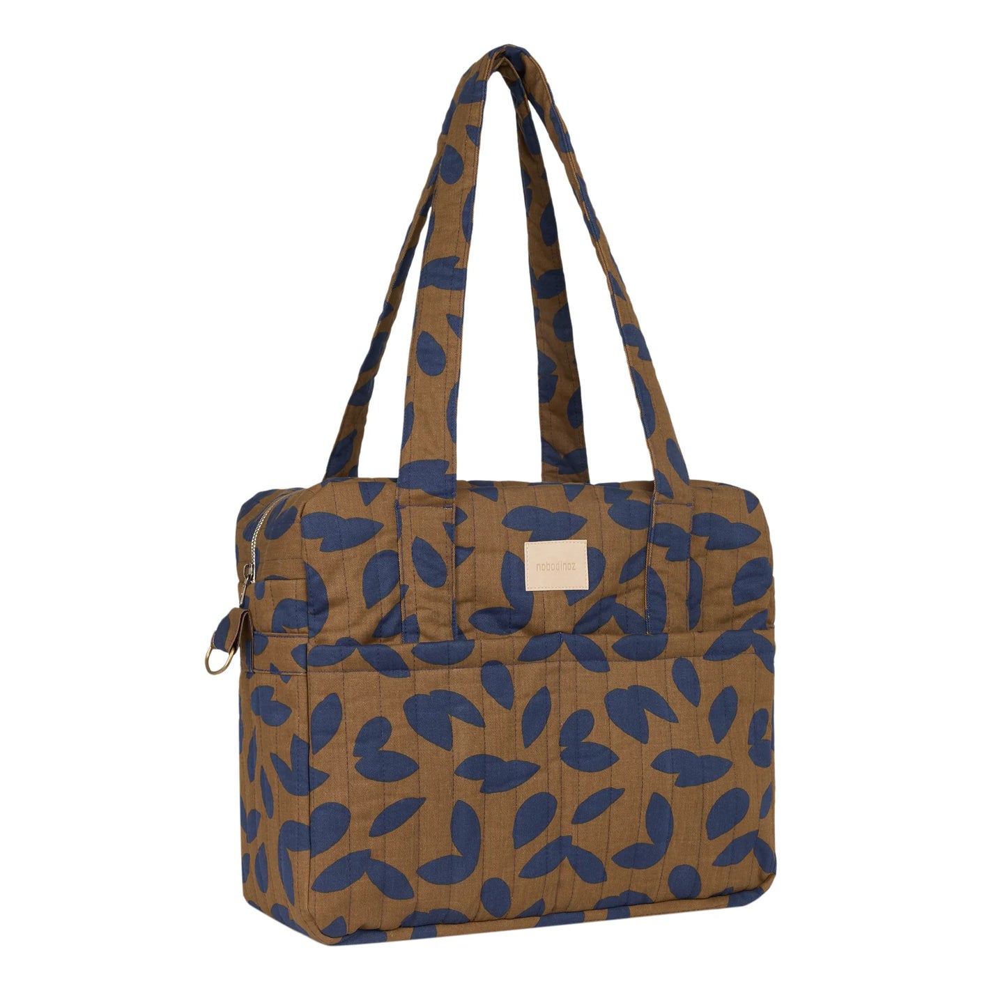 Bolso cambiador impermeable apto para coche Hyde Park - Blue leaves