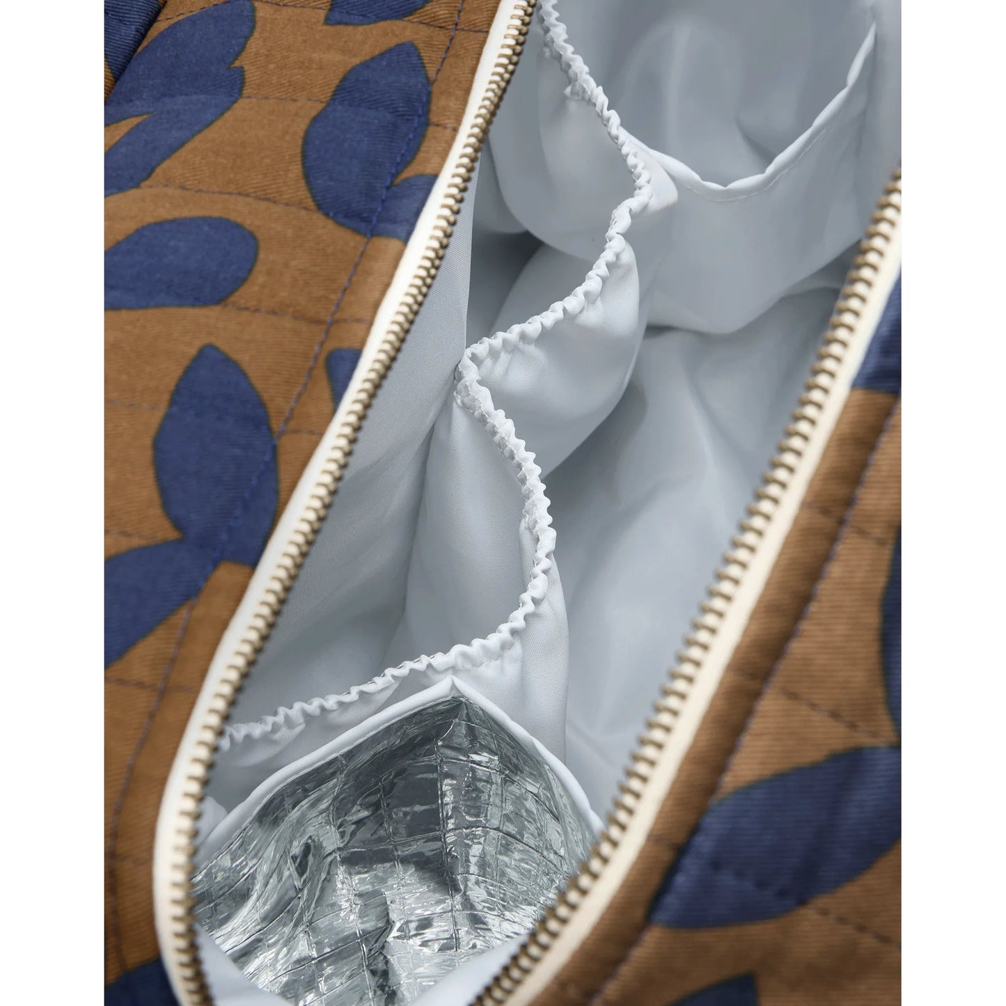 Bolso cambiador impermeable apto para coche Hyde Park - Blue leaves