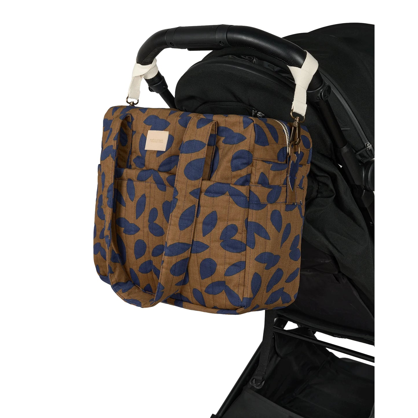 Bolso cambiador impermeable apto para coche Hyde Park - Blue leaves