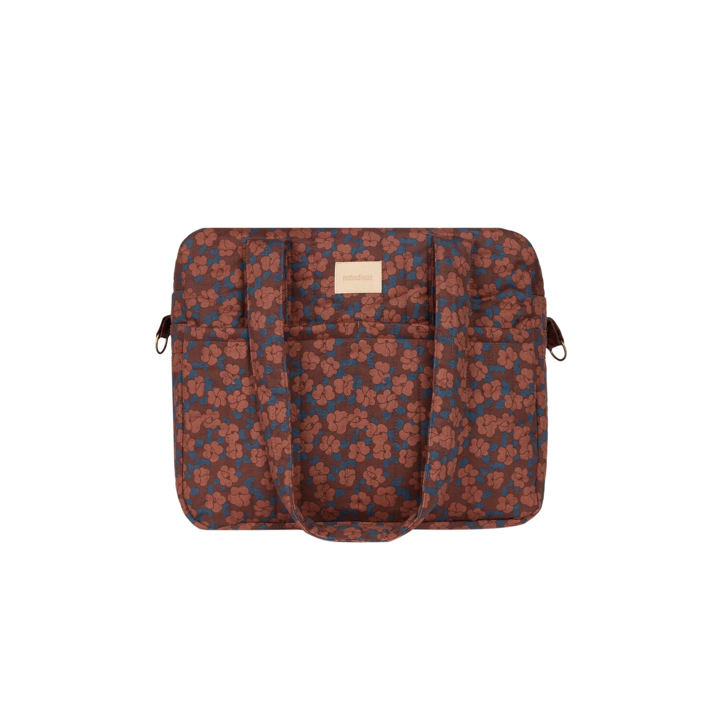 Bolso cambiador impermeable apto para coche Hyde Park - Maroon poppies