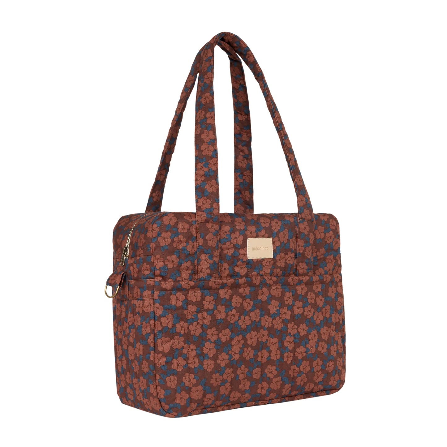 Bolso cambiador impermeable apto para coche Hyde Park - Maroon poppies
