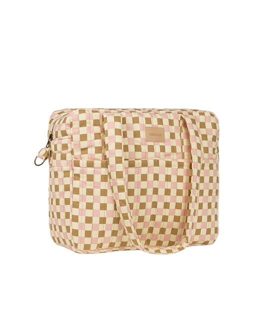 Bolso cambiador impermeable apto para coche Hyde Park - Yellow pink mosaic