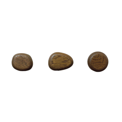 Set de 3 perchas - wooden stone