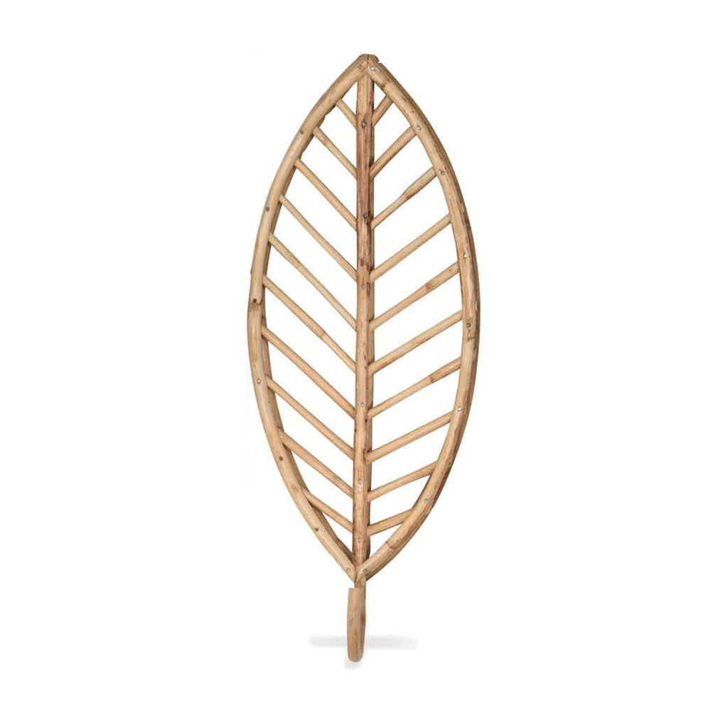 Perchero rattan leaf