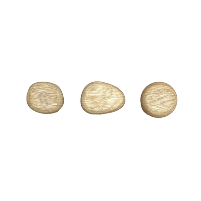 Set de 3 perchas - wooden stone