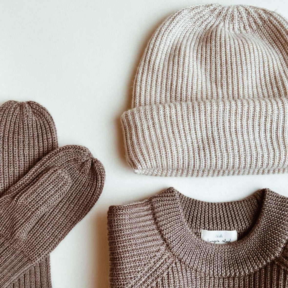 Gorro de lana merino Vitum - Almond Milk