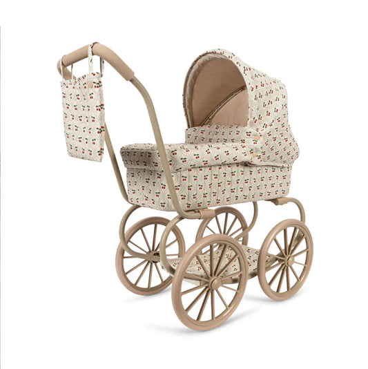 Coche / Moises Vintage para muñecas Minnie - Cherry motif