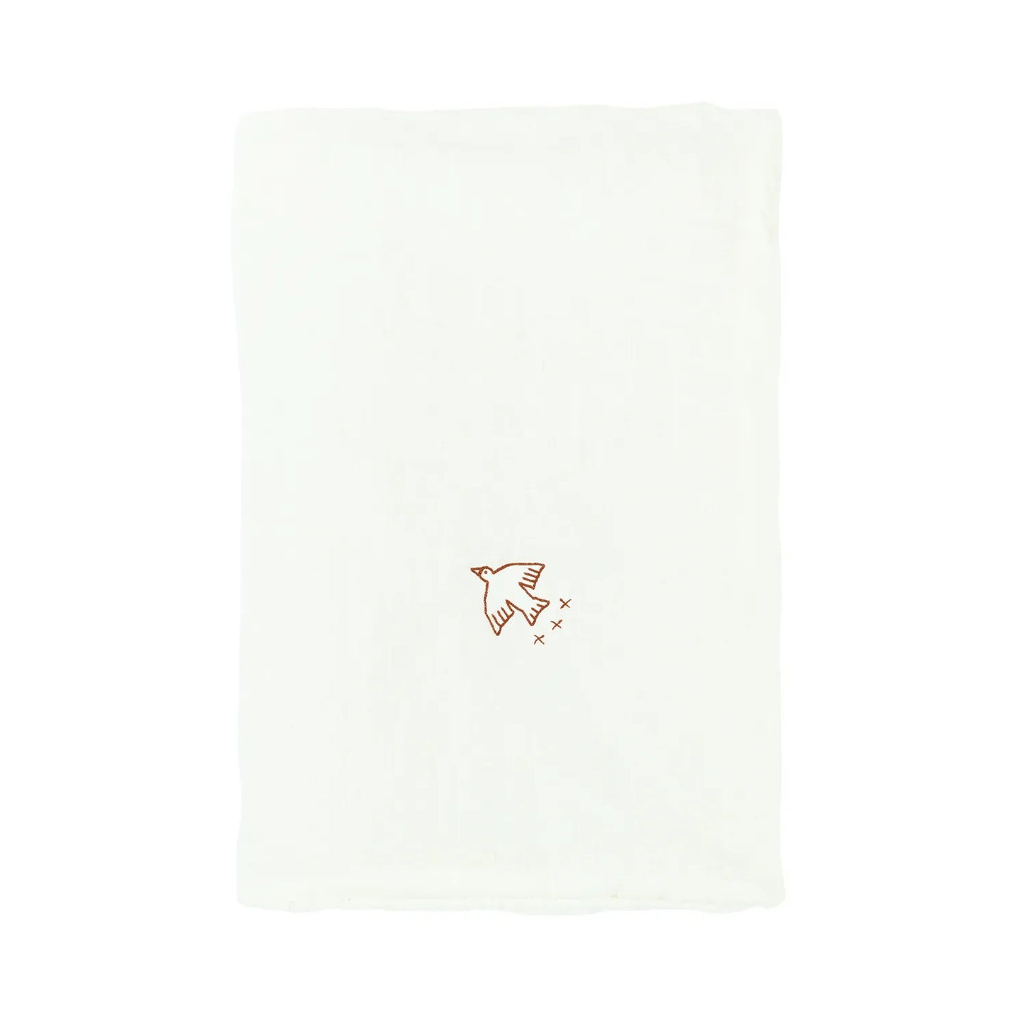 Manta Invierno L1NO lino frances bordada - Off White