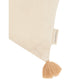 Cojín rectangular tassel bordado de lino francés lavado L1NO - Ginger