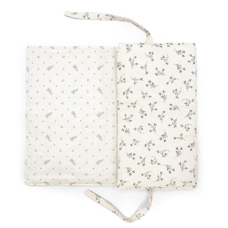 Mini mudador portátil impermeable audrey - Olive bloom canvas