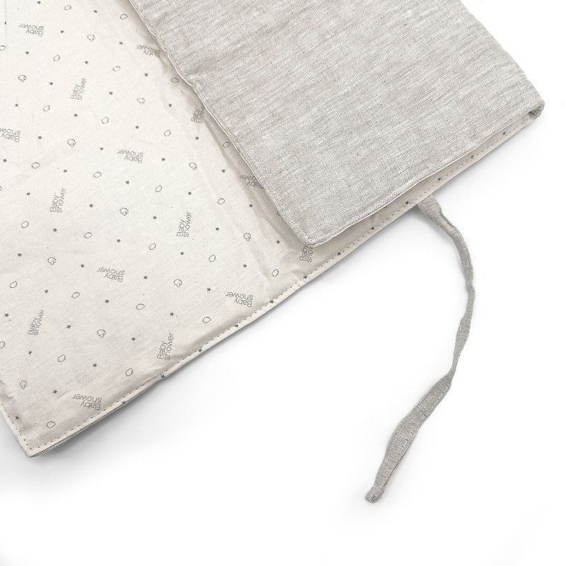 Mini mudador portátil impermeable audrey - 100% lino