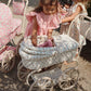 Coche / Moises Vintage para muñecas Minnie - Cherry motif