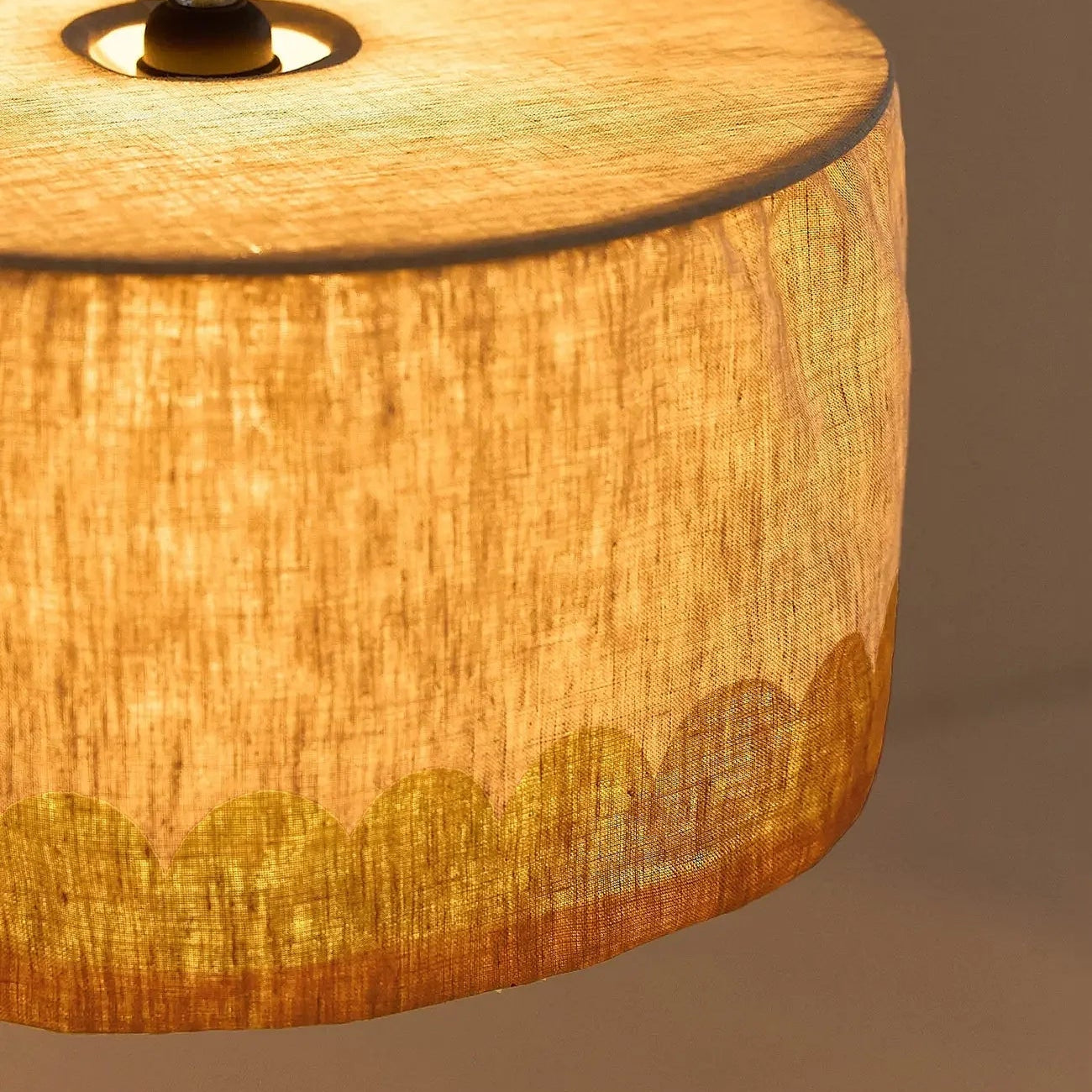 Lámpara colgante Vibes linen 40 cm - Mustard