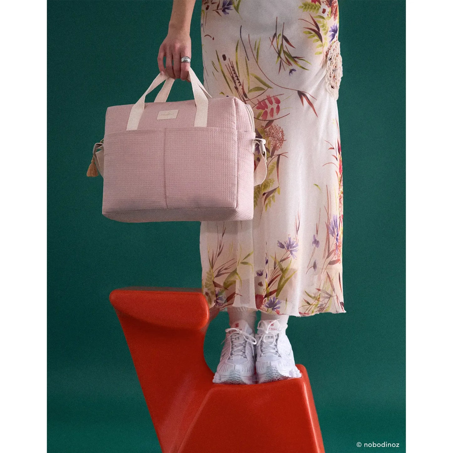 Bolso cambiador impermeable Gala - Mauve pink