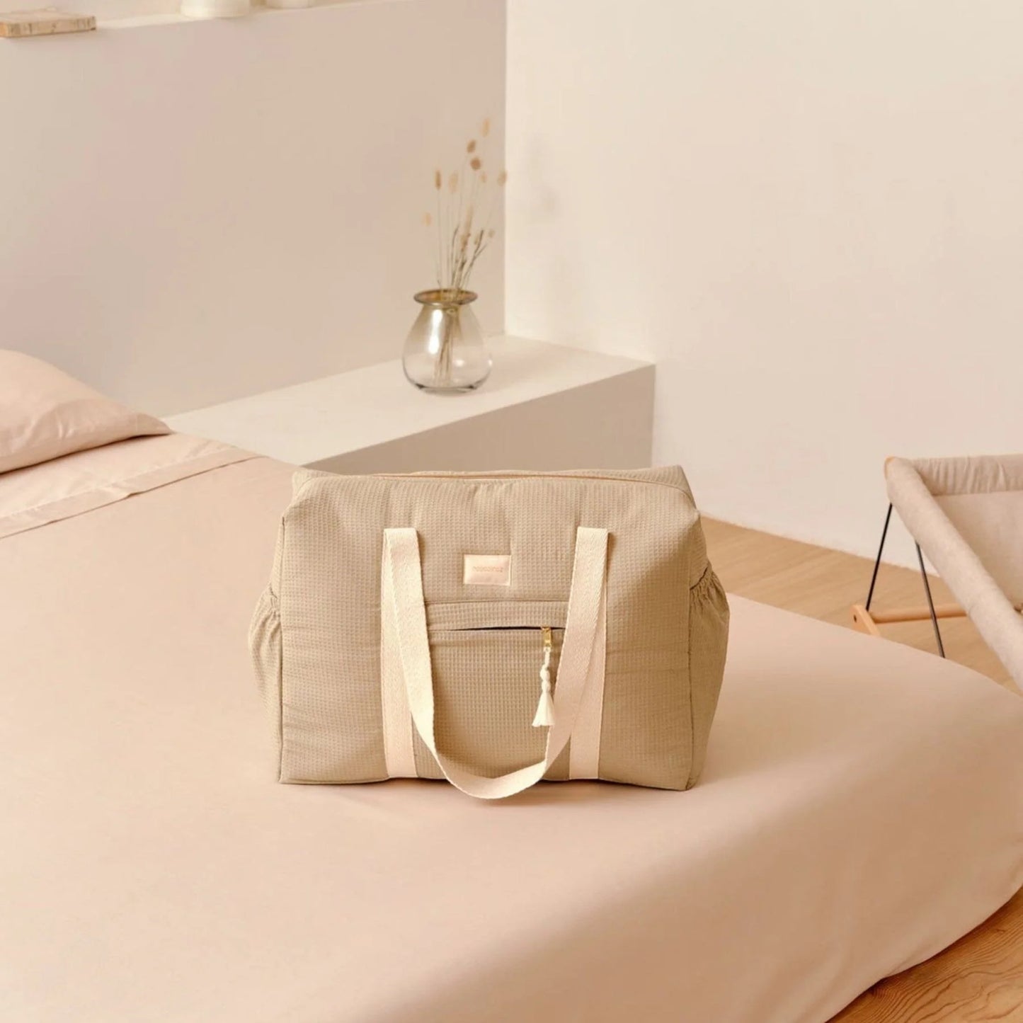 Bolso cambiador impermeable Opera - Green tea