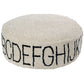 Pouf ABC Natural - black