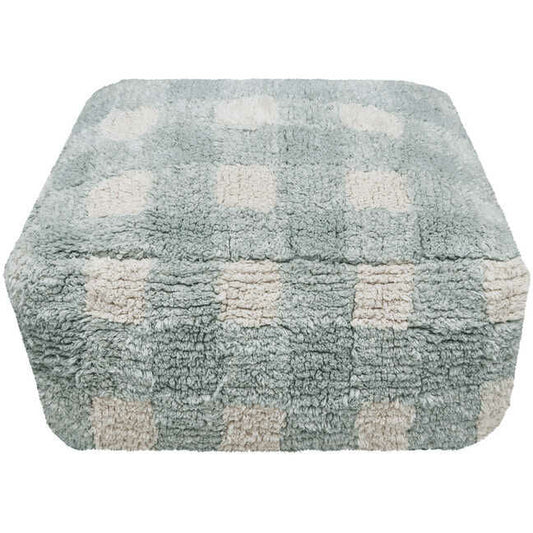 Pouf Vichy Blue Sage