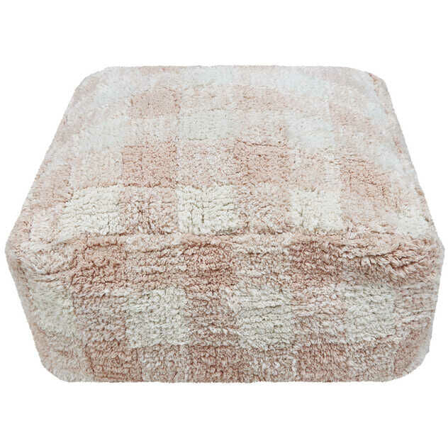 Pouf Vichy Rose
