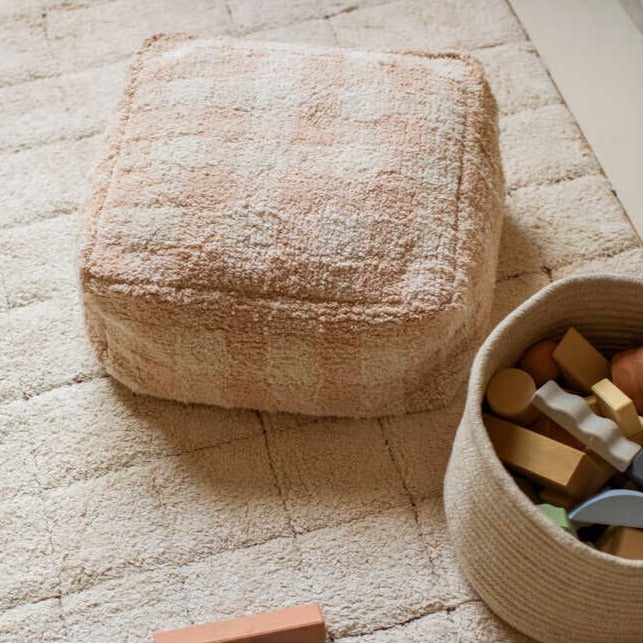 Pouf Vichy Rose