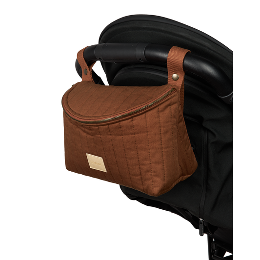 Organizador de cochecito impermeable 2 en 1 Hyde Park - Brick Brown
