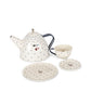Set de té metálico - Blue dot