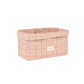 Cesta organizador doble stories LTD - Pink red checks
