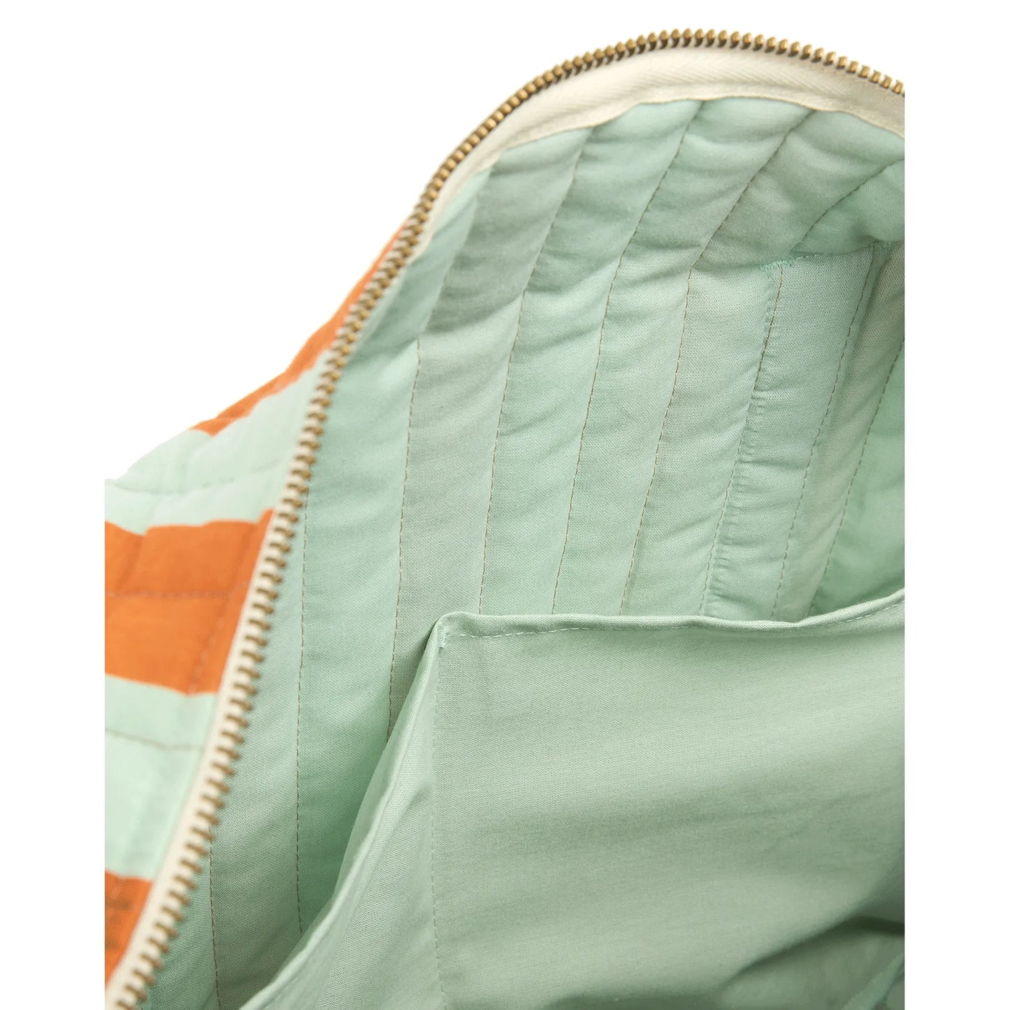 Bolso cambiador apto para coche Stories limited edition - Green orange stripes