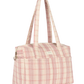 Bolso cambiador apto para coche Stories limited edition - Powder red checks