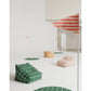 Pouf sillón vibes - Green white windowpane