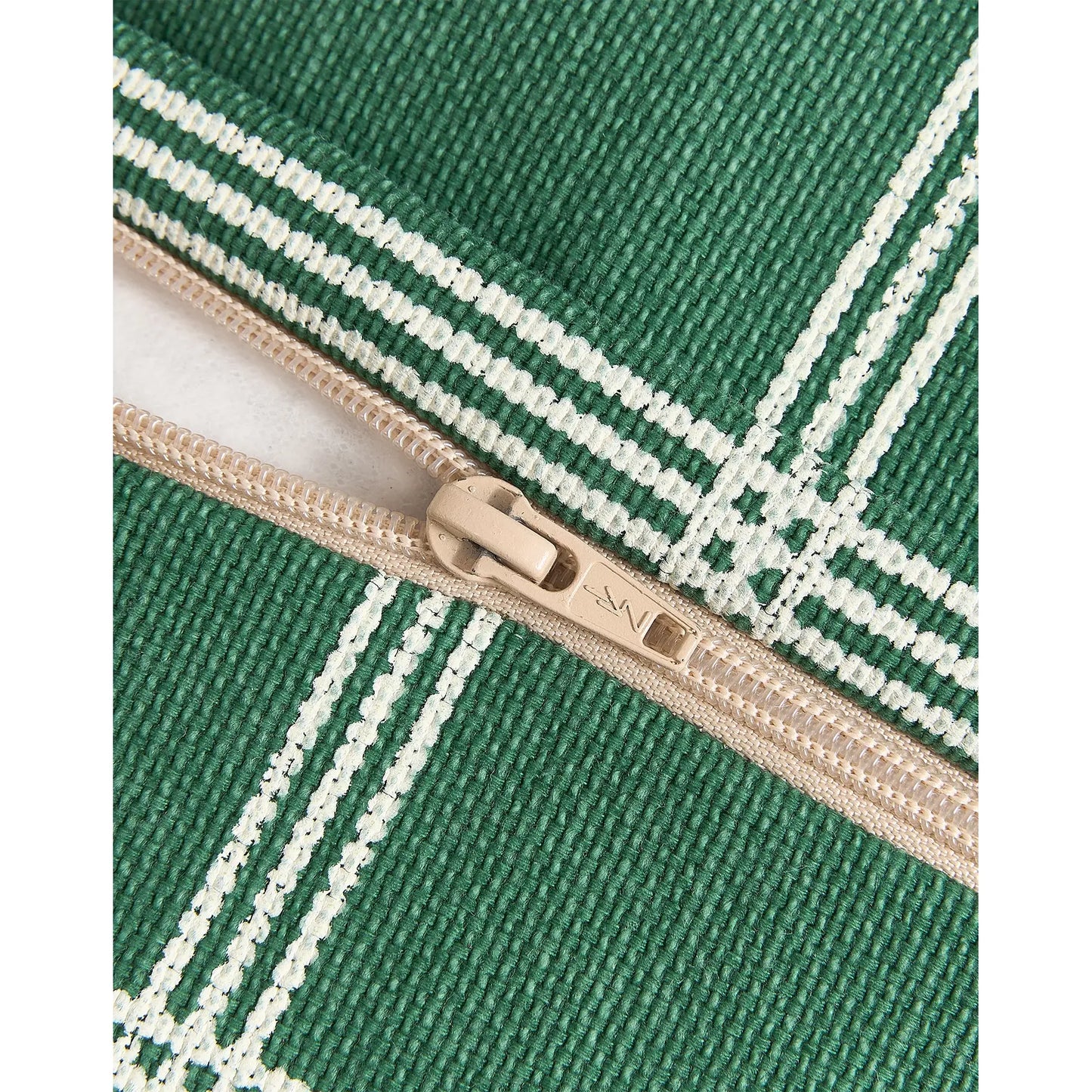 Pouf sillón vibes - Green white windowpane