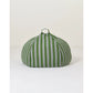 Pouf redondo vibes - Green blue stripes