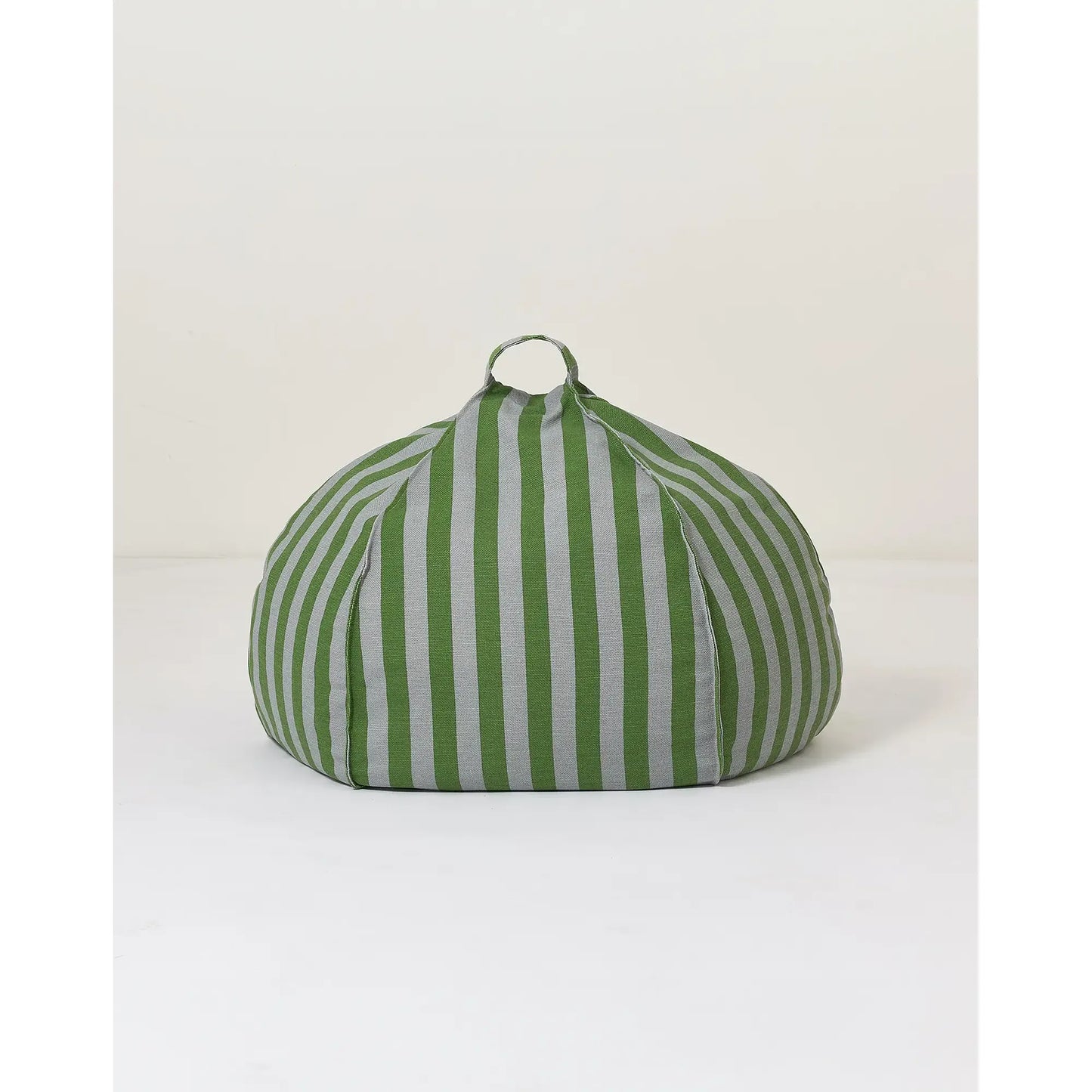 Pouf redondo vibes - Green blue stripes