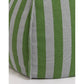 Pouf redondo vibes - Green blue stripes
