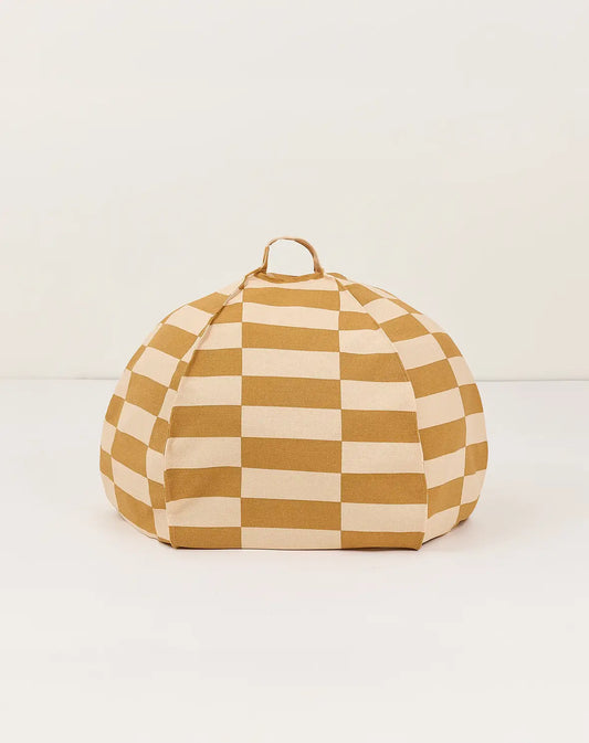 Pouf redondo vibes - Mustard and sand tiles