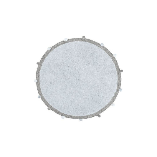 Alfombra lavable bubbly - soft blue grey