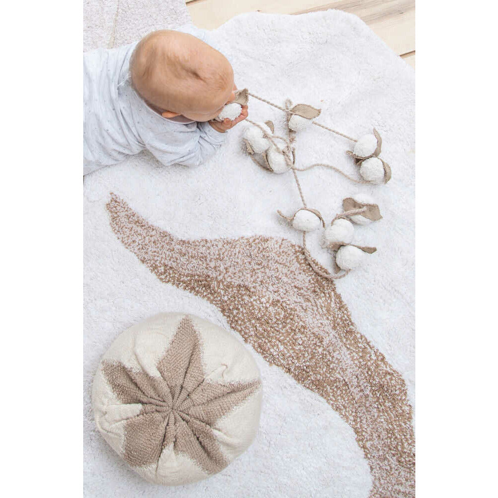 Alfombra lavable Cotton Flower