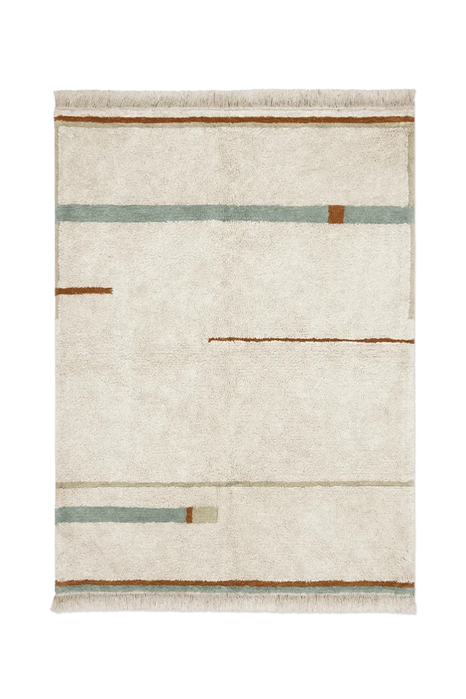 Alfombra lavable Tartan - Lanes vintage blue