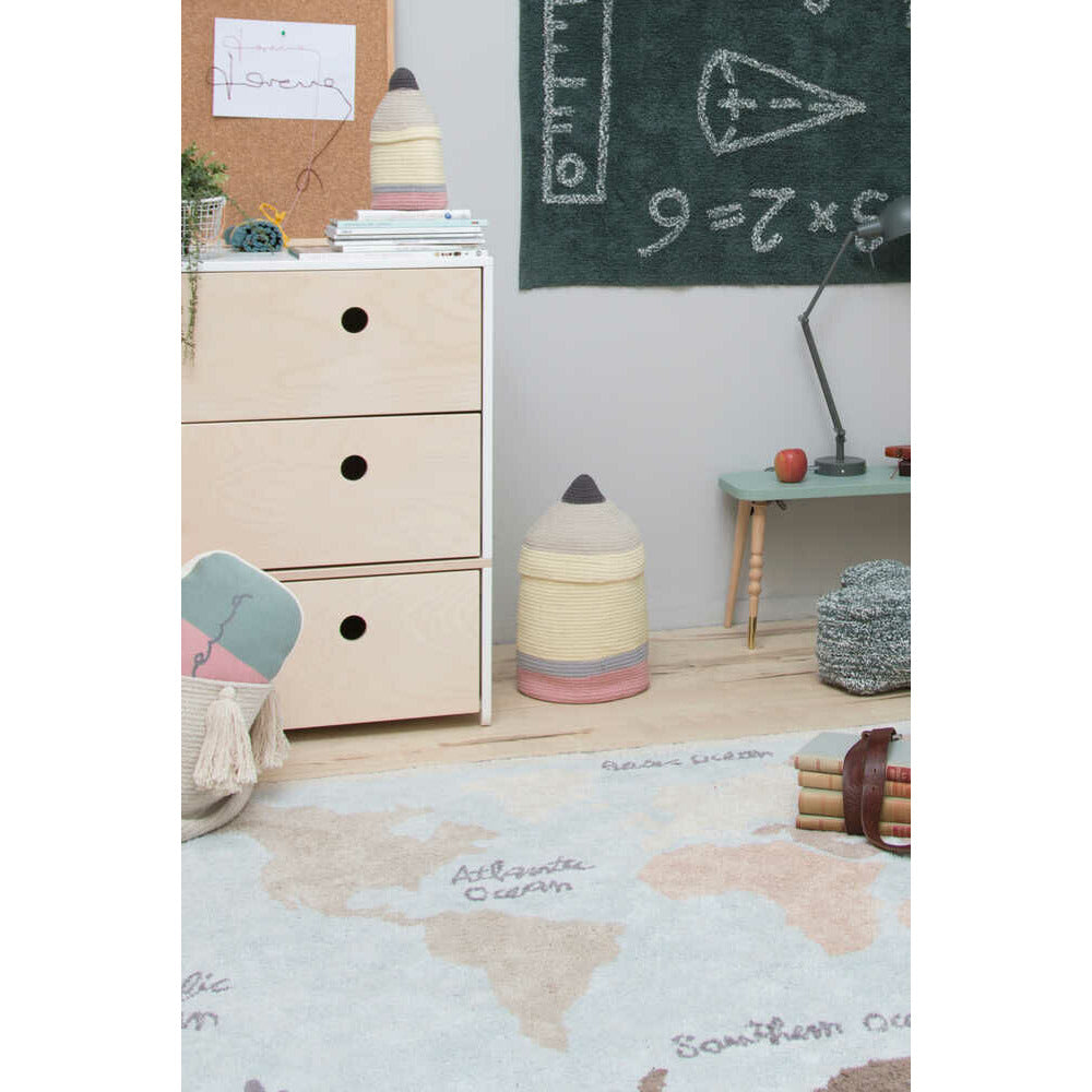 Alfombra lavable - Vintage Map 140x200 cm