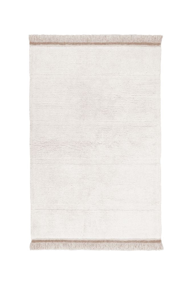 Alfombra lavable de pasillo steppe sheep white - 80x140 cm